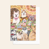 Birthday Card / Dog and Cat, Pet Theme/ Pet Birthday
