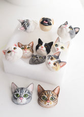 Personalized Pet Sculpture – Custom Plaster Figurine, Pet Memorial Gift, Fridge Magnet or Car Diffuser Keepsake