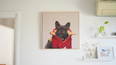 Customised Pet Portraits - Luxury Canvas 60x60cm Framed