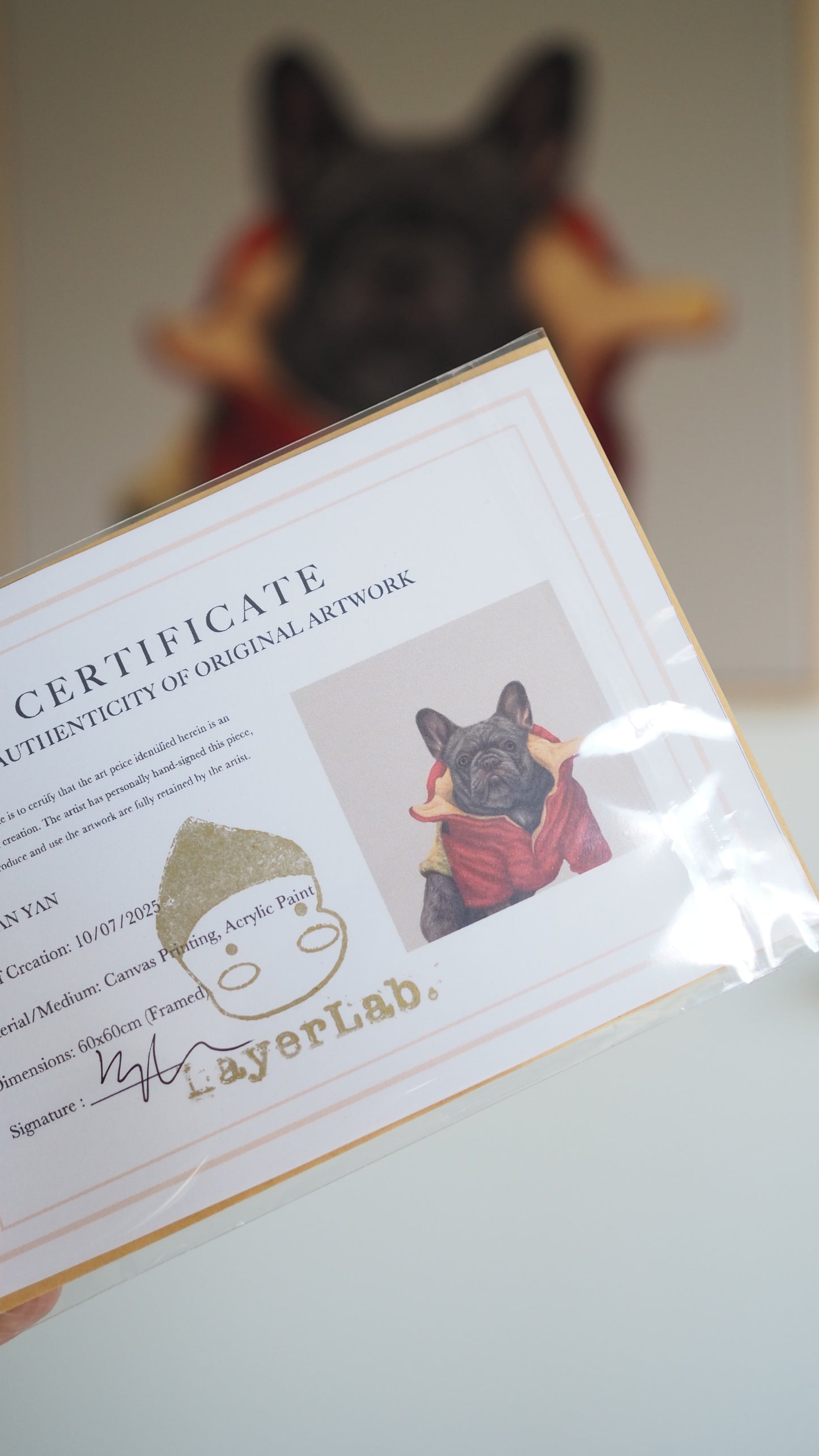 Customised Pet Portrait Artwork Canvas Printing, Personalised Gift