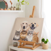 Customised Pet Portrait - Basic Canvas Printing 40x50cm no frame