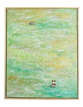 Original Painting "Green Await" Corgis