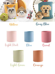 No.2 Artist Hand-painted Pet portrait ceramic lpanter KIT