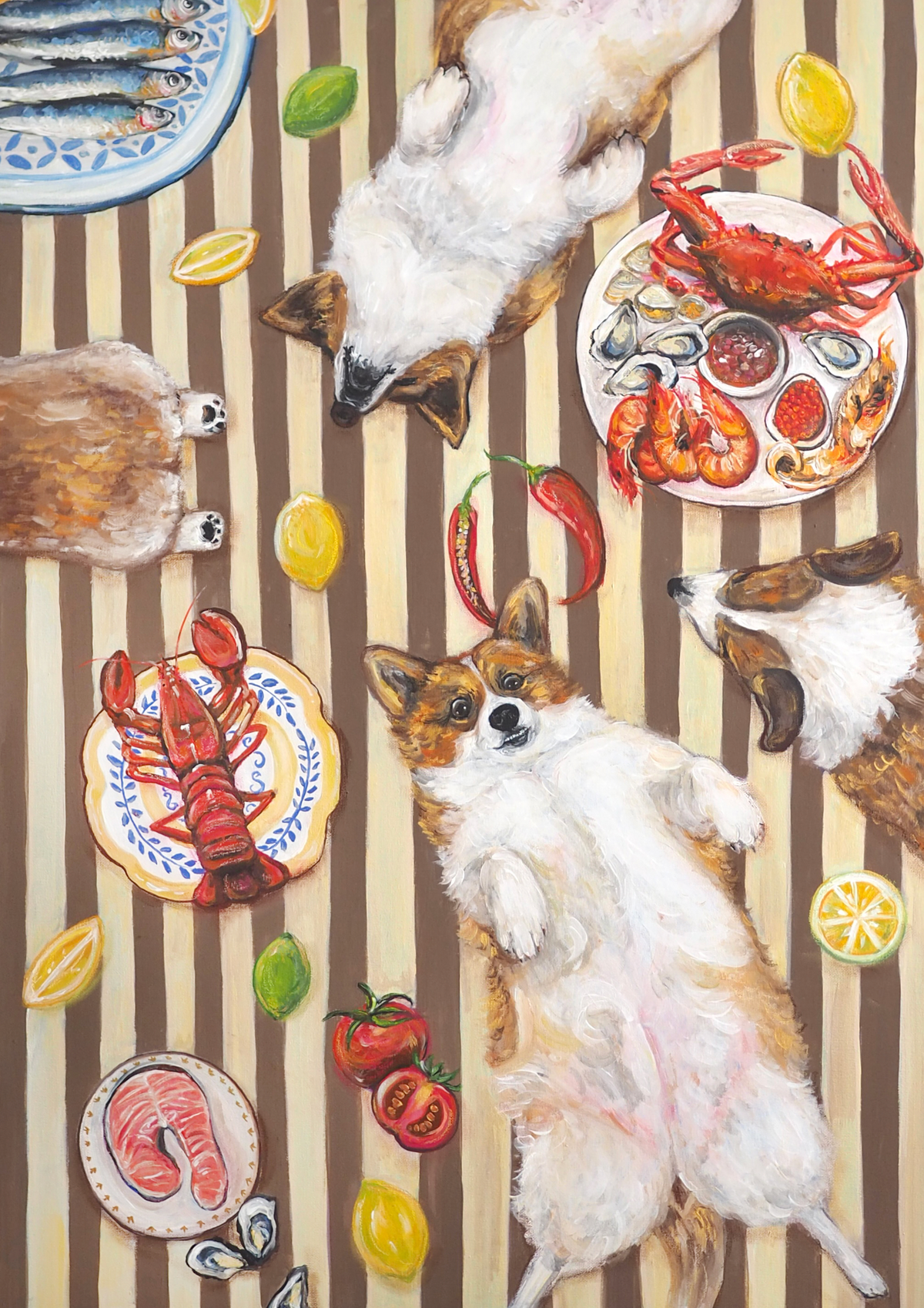 Original Painting "Seafood"