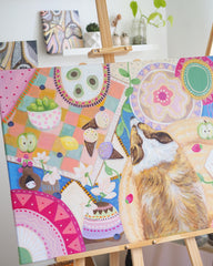 Original Painting "Corgi's Dream" 60x90cm