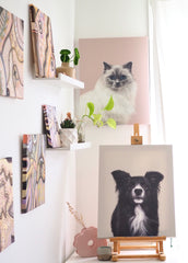 Customised Pet Portrait - Basic Canvas Printing 40x50cm no frame