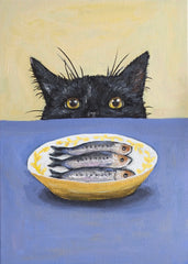 Original Painting "Black Cat"