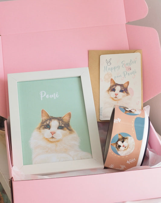 No.3 Customised Pet Portrait Original Gift Set