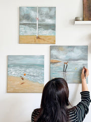 Original Painting "Joy on a Cloud-1" 40x40cm
