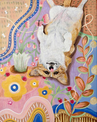Original Painting "Corgi's Dream"40x50cm