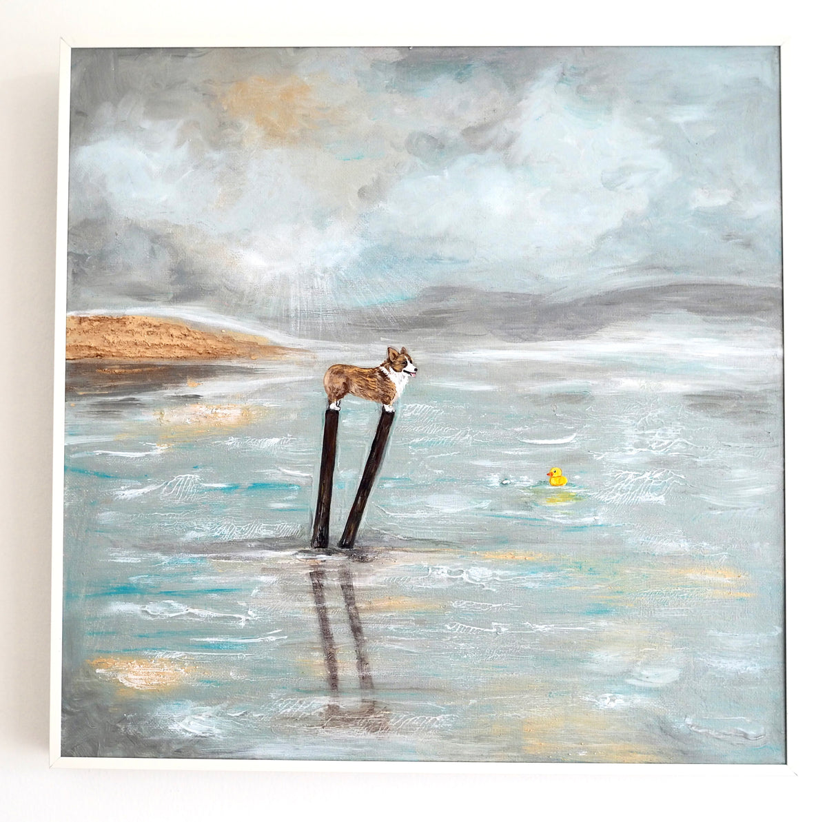 Original Painting "Joy on a Cloud-1" 40x40cm