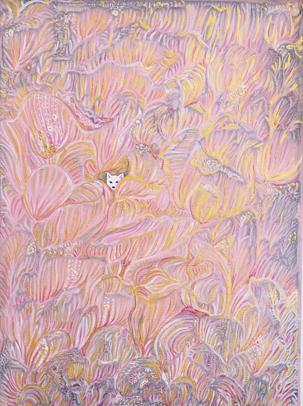 Original Painting "White Fox"
