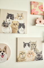 Customised Pet Portrait - Basic Canvas Printing 40x50cm no frame