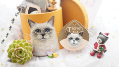 No.2 Artist Hand-painted Pet portrait ceramic lpanter KIT