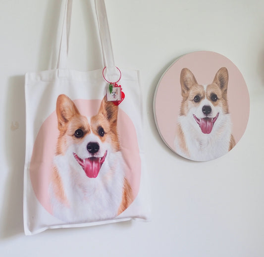 Customised Pet Portrait Lifestyle Gift Box | Christmas Gift Bag