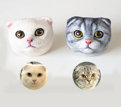 Personalized Pet Sculpture – Custom Plaster Figurine, Pet Memorial Gift, Fridge Magnet or Car Diffuser Keepsake