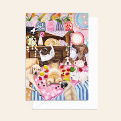 Greeting Card / Dog and Cat, Pet Theme/ Party