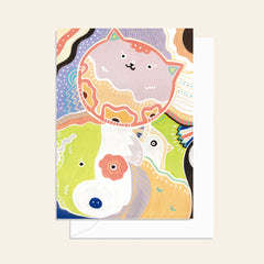 Greeting Card / Dog and Cat, Pet Theme/ Pet