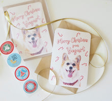 Load image into Gallery viewer, Customised Pet Portrait | Christmas or Birthday Gift Box with earrings
