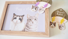 Load image into Gallery viewer, Customised Pet Portrait | Christmas or Birthday Gift Box with earrings
