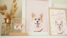 Load image into Gallery viewer, Customised Pet Portrait | Christmas or Birthday Gift Box with earrings
