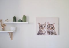 Customised Pet Portrait - Basic Canvas Printing 40x50cm no frame